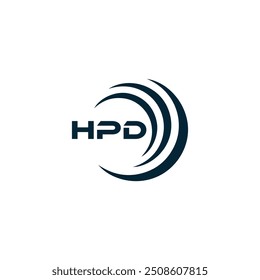 HPD logo. H P D design. White HPD letter. HPD, H P D letter logo design. 