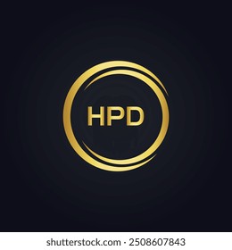 HPD logo. H P D design. White HPD letter. HPD, H P D letter logo design. 