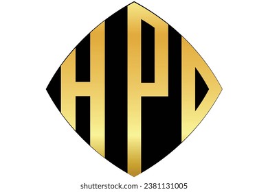 HPD, PD, HP, logo. Abstract initial monogram letter alphabet logo design