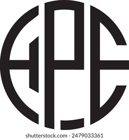 HPE Circle logo design, icon, symbol, vector file
