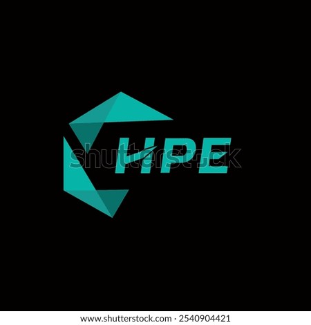 HPE creative minimalist letter logo. HPE unique vector initials alphabet letter logo design 
