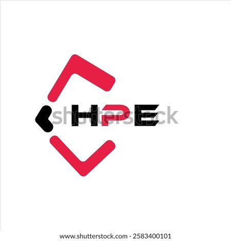 HPE creative minimalist letter logo. HPE unique vector initials alphabet letter logo design
