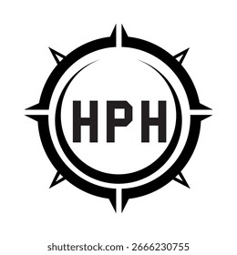 HPH letter design. HPH letter technology logo design on a white background. HPH Monogram logo design for an entrepreneur and business.