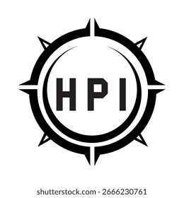 HPI letter design. HPI letter technology logo design on a white background. HPI Monogram logo design for an entrepreneur and business.
