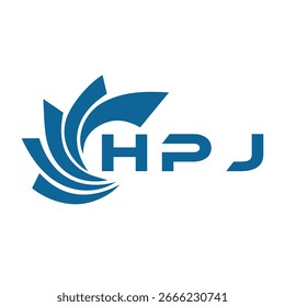 Design da letra HPJ. Projeto do logotipo da tecnologia da carta HPJ em um fundo branco. HPJ Monogram design logotipo para um empresário e empresa.