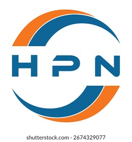 HPN-Buchstabendesign. Logo-Design mit HPN-Buchstabentechnologie auf weißem Hintergrund. HPN Monogram Logo Design für Unternehmer und Unternehmen.