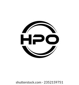 HPO Logo Design, Inspiration for a Unique Identity. Modern Elegance and Creative Design. Watermark Your Success with the Striking this Logo.
