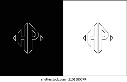 HP,PH Abstract Letters Logo monogram