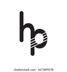 HP,PH logo Diseño Vector creativo ilustración vectorial.