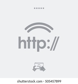 Hppt internet connection - Minimal icon 