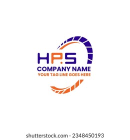 HPS Brief Logo kreatives Design mit Vektorgrafik, HPS einfach und modern Logo. HPS luxuriöses Alphabet-Design  
