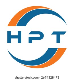 HPT letter design. HPT letter technology logo design on a White background. HPT Monogram logo design for an entrepreneur and business.