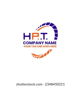 HPT letter logo creative design with vector graphic, HPT simple and modern logo. HPT luxurious alphabet design  