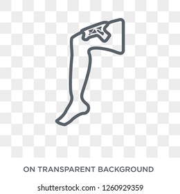HPV icon. Trendy flat vector HPV icon on transparent background from Diseases   collection. High quality filled HPV symbol use for web and mobile