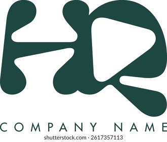 HQ creative modern abstract letter logo vector design. Usable for your company or business and brand identity.