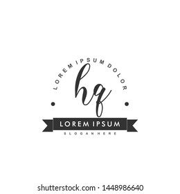HQ Initial beauty monogram logo vector