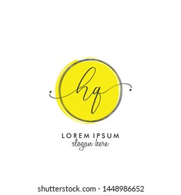HQ Initial beauty monogram logo vector