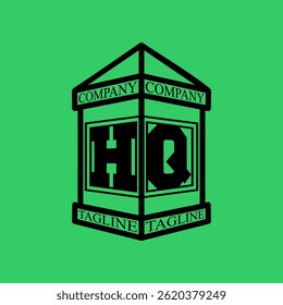 HQ Initial Explore this unique collection of alphabet house logos,featuring stylish letter combinations inside a geometric house outline. Perfect for branding, real estate businesses, graphic design