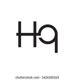 HQ initial letter logo template vector icon design