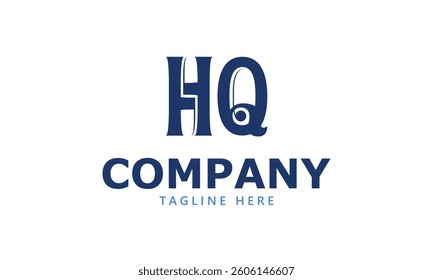 HQ initial logo design and letter logo design
