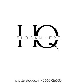 Logotipo do monograma inicial do QG com design de estilo empresarial