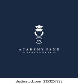 HQ Initials Academy Logo Vector Art Icons and Graphics