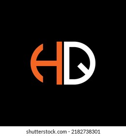 HQ letter logo creative design with vector graphic
