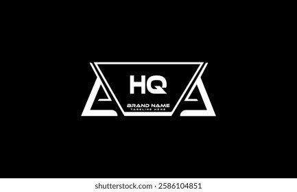 HQ letter logo creative design. HQ unique design. Vector illustration