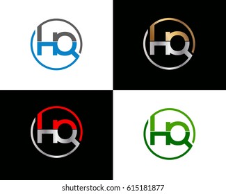 Hq letter vector logo design