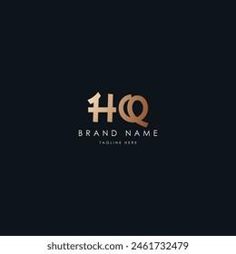HQ letters vector logo design
