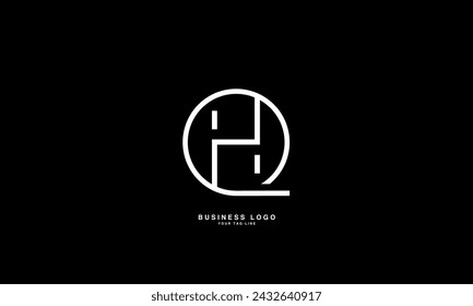 HQ, QH, H, Q, Abstract Letters Logo Monogram