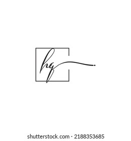 HQ siganture logo concept in high quality professional design that will print well across any print media
