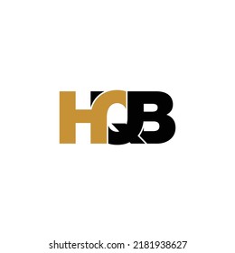 HQB-Brief-Monogramm-Logo-Design-Vektorgrafik