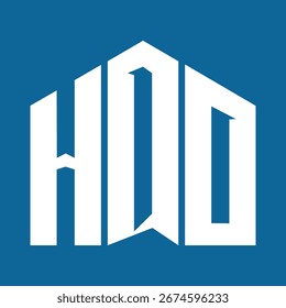 HQO letter design. HQO letter technology logo design on a Blue background. HQO Monogram logo design for an entrepreneur and a business