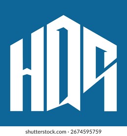 HQS letter design. HQS letter technology logo design on a Blue background. HQS Monogram logo design for an entrepreneur and a business