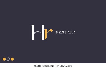 HR Alphabet letters Initials Monogram logo RH, H and R