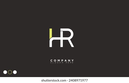 HR Alphabet letters Initials Monogram logo RH, H and R
