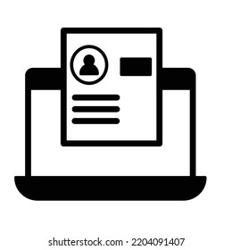 Hr analysis Black Glyph Vector Icon which can easily modify or edit


