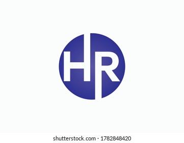 Hr Circle Logo Design You Stock Vector (Royalty Free) 1782848420 ...