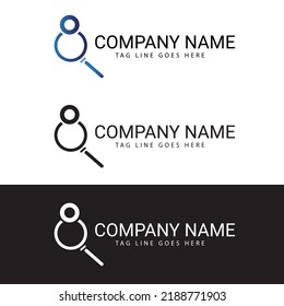 Vector del logotipo de la empresa de recursos humanos. Logo de la empresa de recursos humanos.