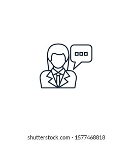 hr consulting creative icon. line multicolored illustration. From Human Resources icons collection. Isolated hr consulting sign on white background