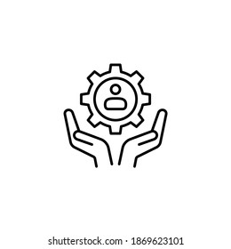 HR Department  Icon In Vector. Logotype