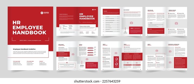 hr employee handbook design employee handbook template