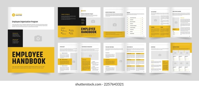 hr employee handbook design employee handbook template  handbook design