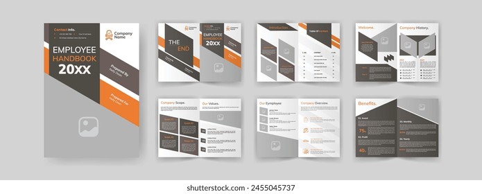HR Handbook for Employee Rules. Welcome Company Handbook Brochure of Introduction About Company.