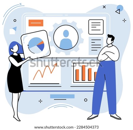 HR Human Resources department work. HR managers looking for new job candidate and review questionnaires, discuss resumes. Recruitment, headhunting and employment, search for new employee in team
