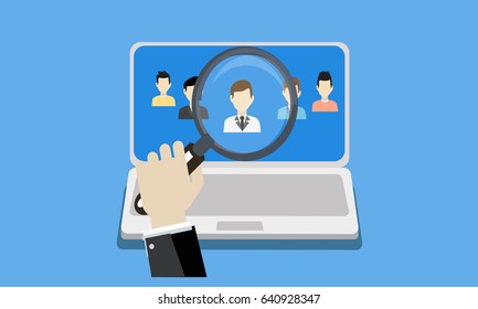 HR human resources select employee concept-vector.