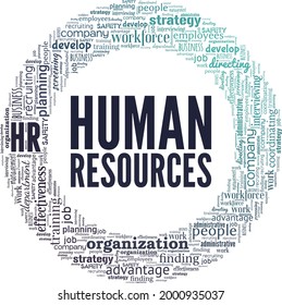 Hr Human Resources Vector Illustration Word Stock Vector (Royalty Free ...