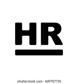 Hr Icon Stock Vector (Royalty Free) 609707735 | Shutterstock