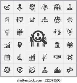 HR Icon. Business Planning Icons Universal Set For Web And Mobile